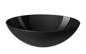 Krenit melamine bowl black
